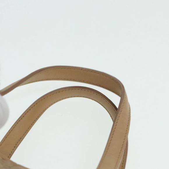 Christian Dior Lady Dior Canage Hand Bag Coated Canvas Cream Vanilla Auth yb647 - Picture 9 of 16